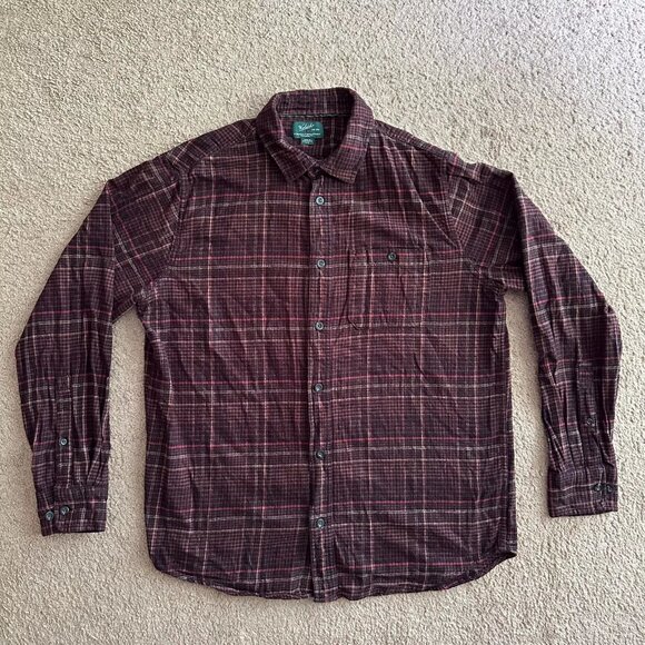 Woolrich Other - Woolrich Shirt Mens Large Button Up Flannel Long Sleeve Colorful Pockets
